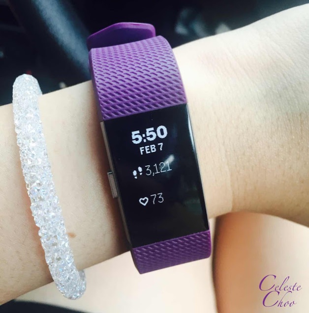 Fitbit charge 2 heart rate tracker and swarovski bracelet
